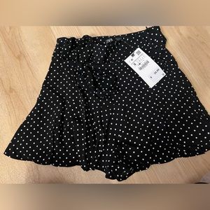 Zara polka dot skort